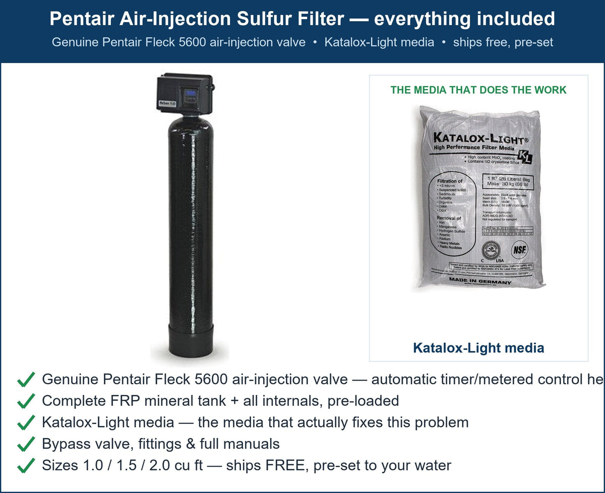 Pentair Rotten-Egg Sulfur Smell Filter