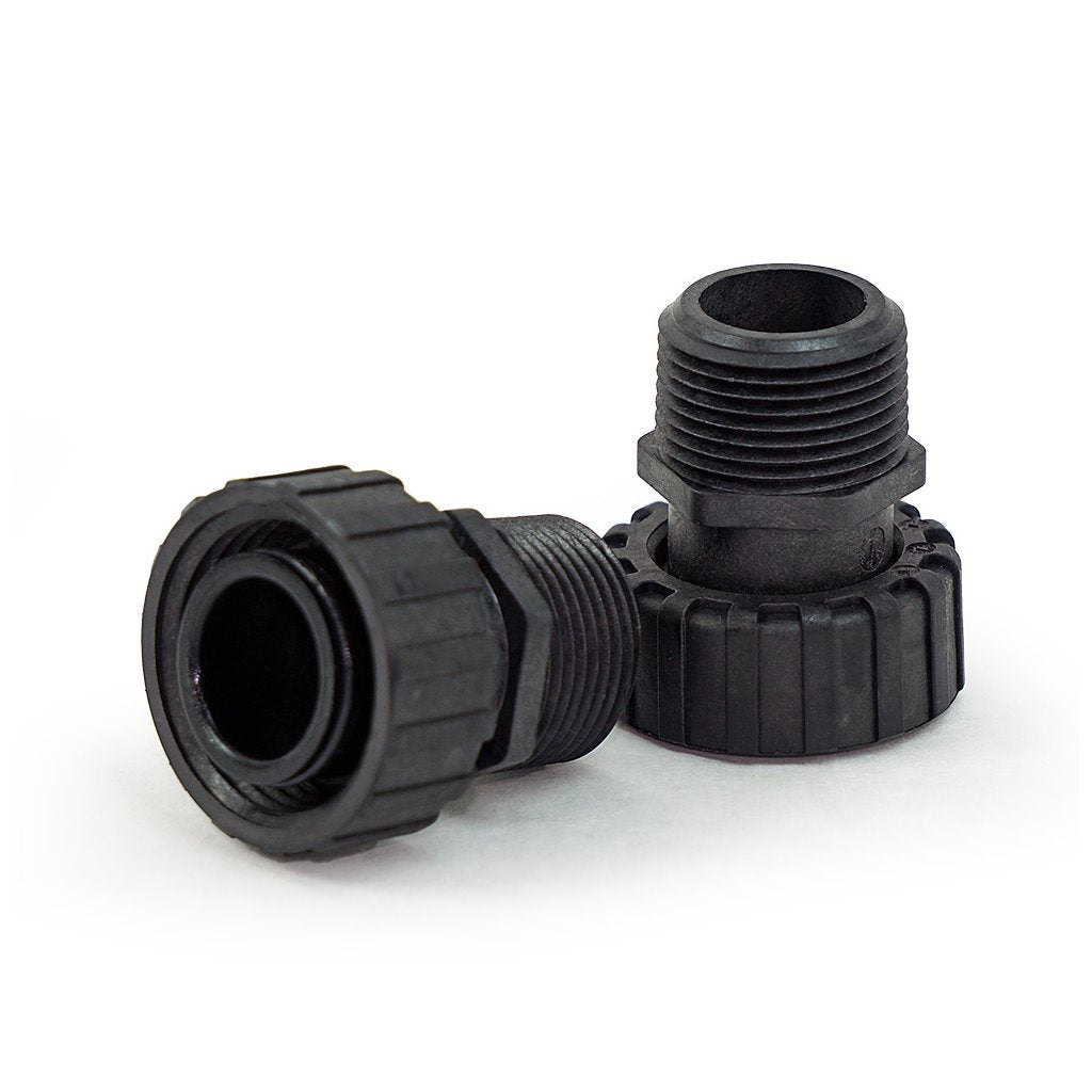 1-inch MIPT straight PVC connector set of 2 — CS-10S-PVC-MIPT, Connector-1" MIPT Straight (Set of 2),