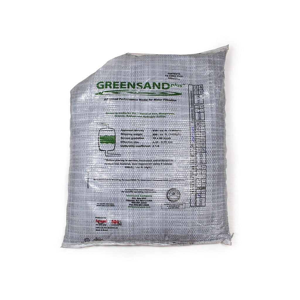 Manganese Greensand Plus filter media, 0.52 cubic feet bag — MANG-PLUS, Manganese Greensand Plus .52 CF Bag, GREENSAND-P