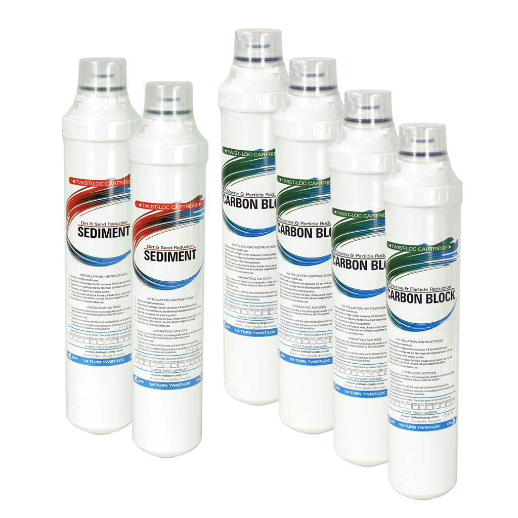 Annual replacement filter kit for Twist-Loc RO systems — Twist-Loc RO Annual Replacement Fltr Kit