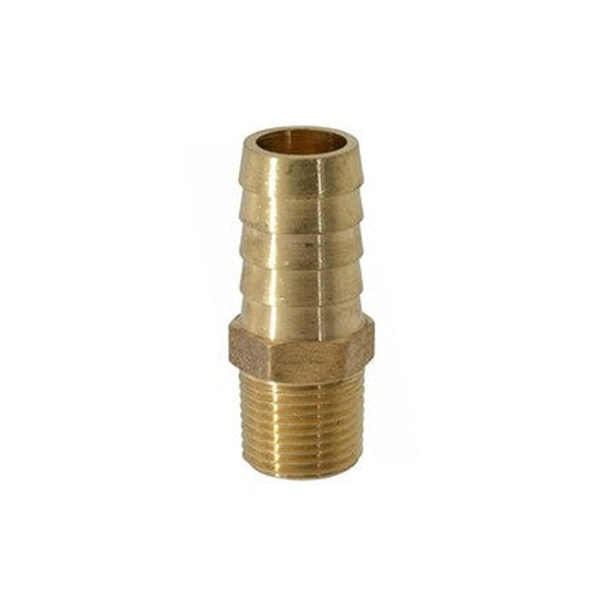 1/2" NPT x 1/2" Barb, Brass