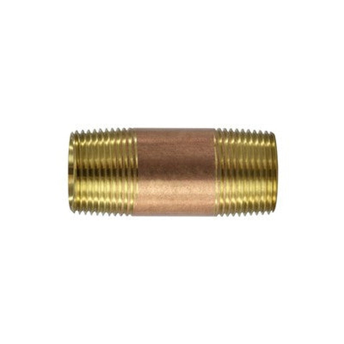 Brass Nipple, 1" x Close