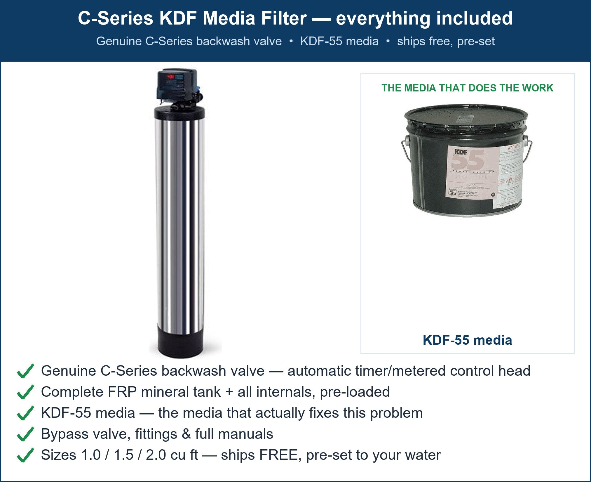 C-Series Bacteria & Coliform (Well) Filter