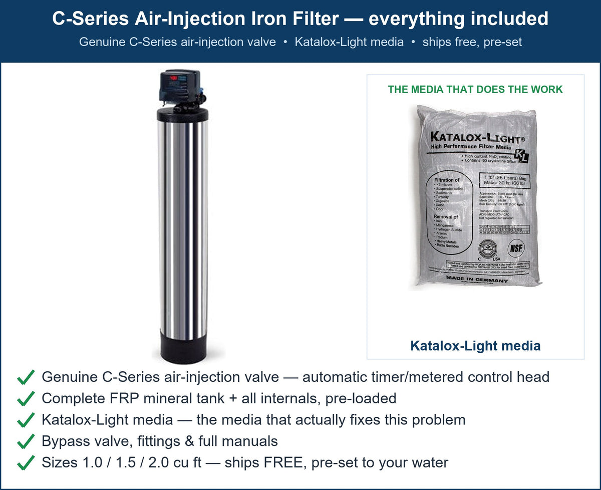 C-Series Orange Iron & Rust Stains Filter