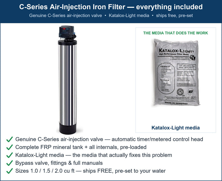 C-Series Orange Iron & Rust Stains Filter