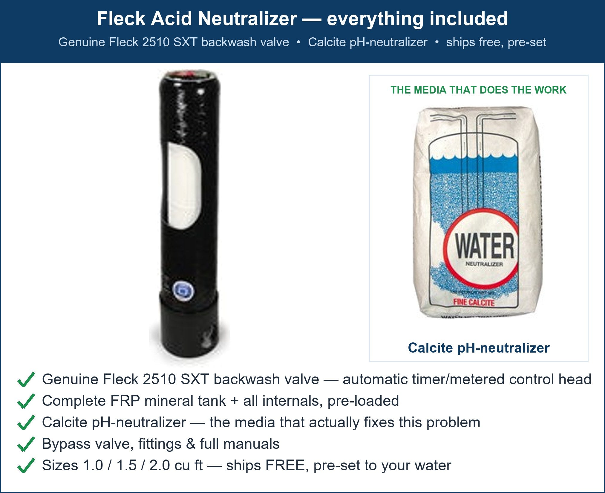 Fleck Corrosive Water Damaging Pipes Filter