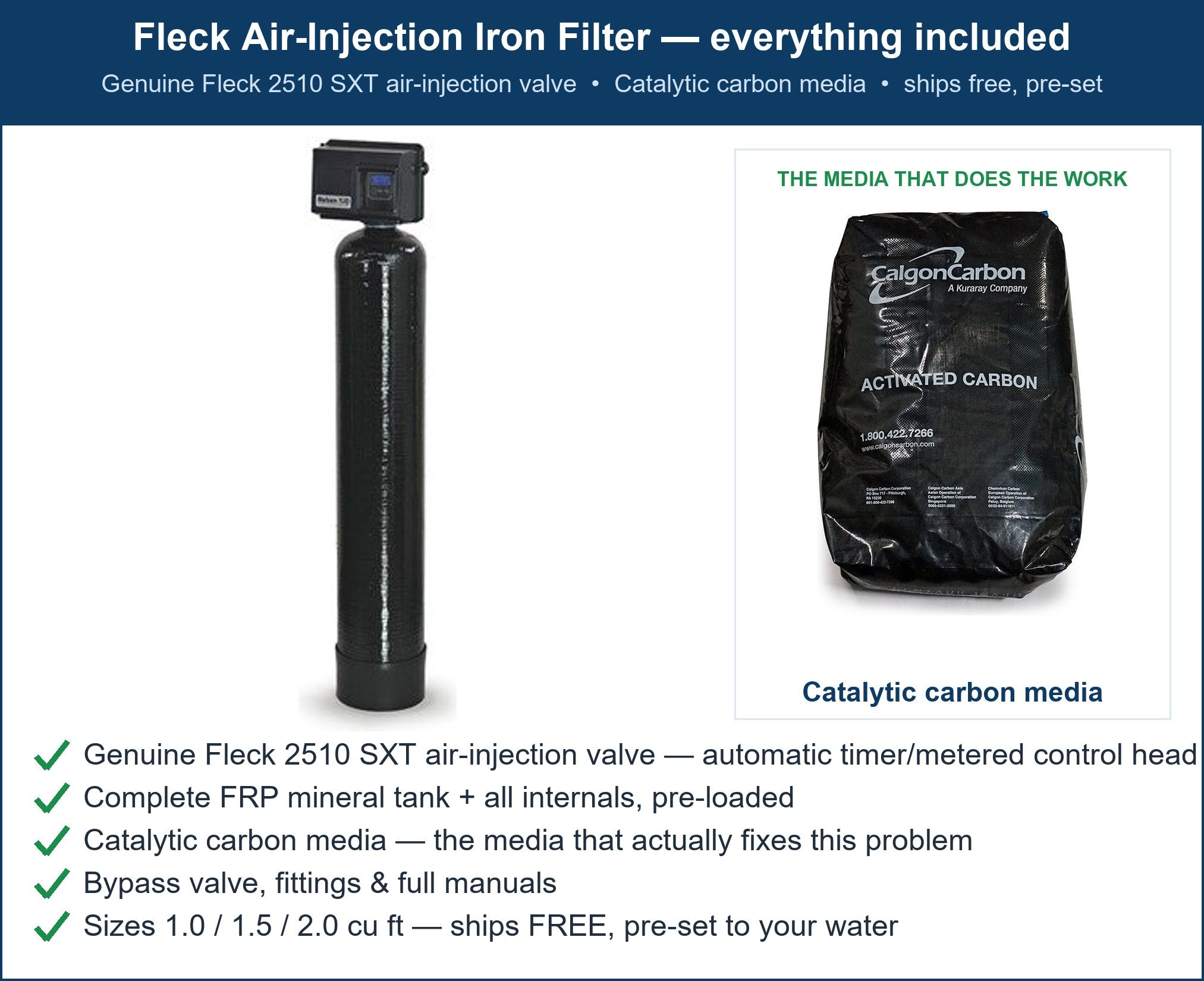 Fleck Iron Bacteria & Slime Filter
