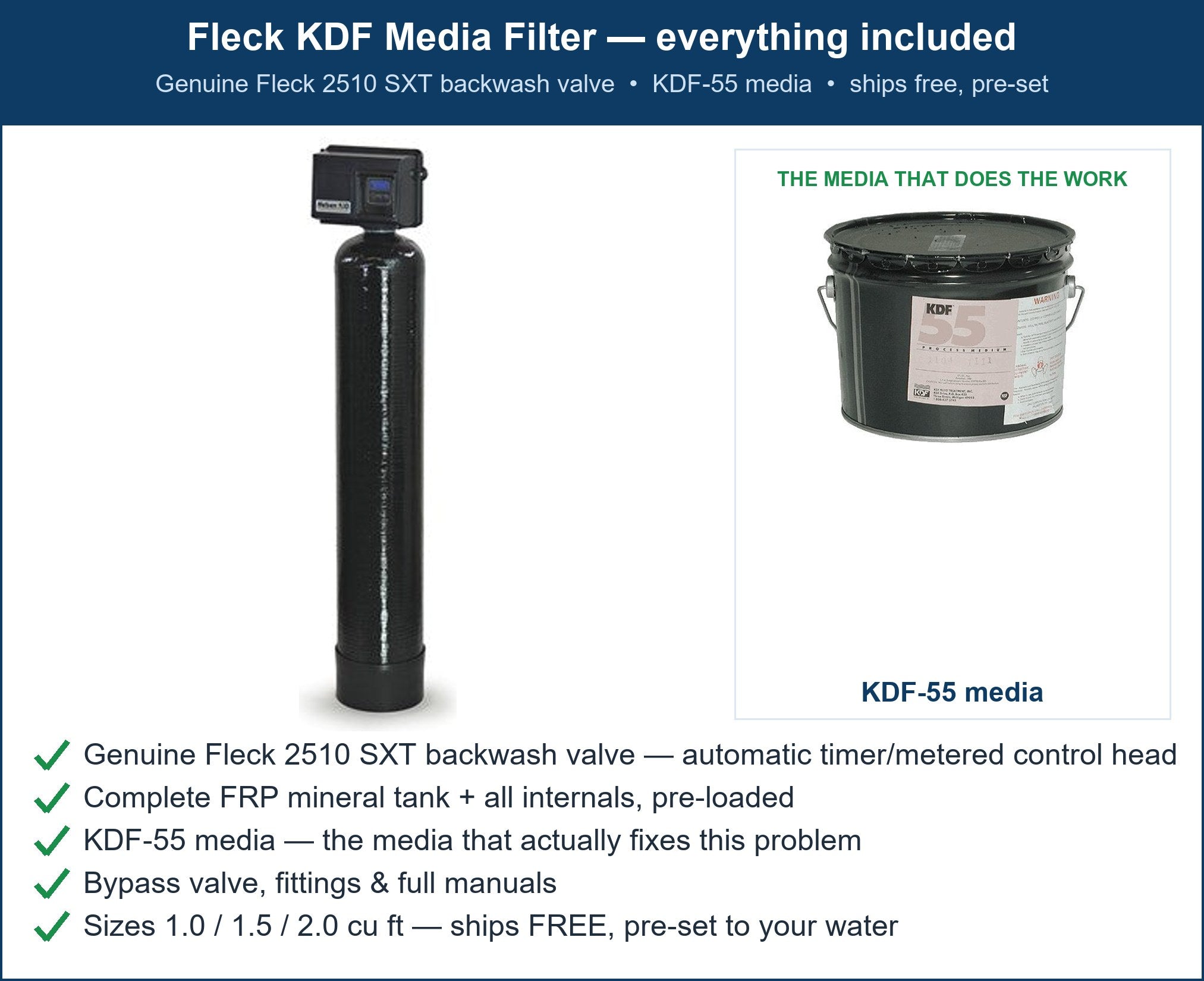 Fleck Lead in Water Filter