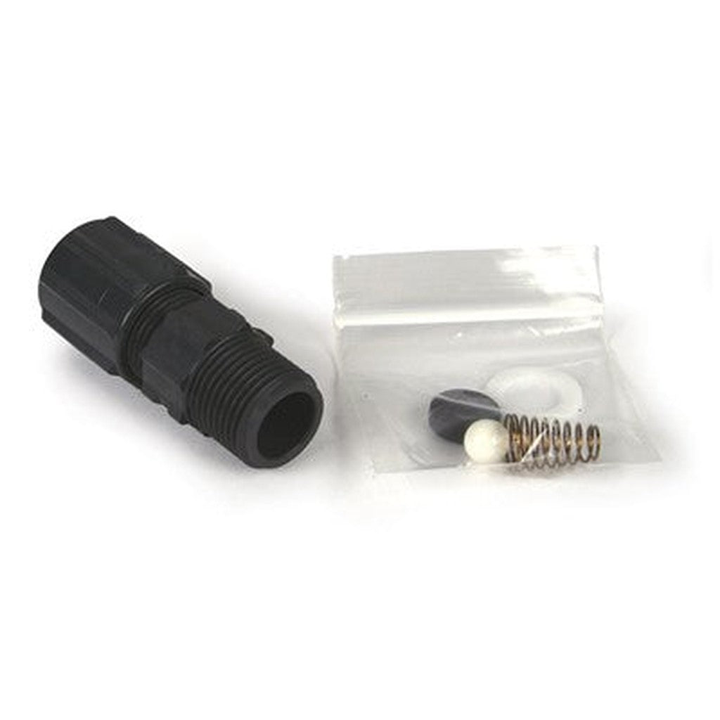 Chemical feed pump discharge assembly with 1/4" degas head — Chem-Tech Disch. Assy., 1/4" Degas Head