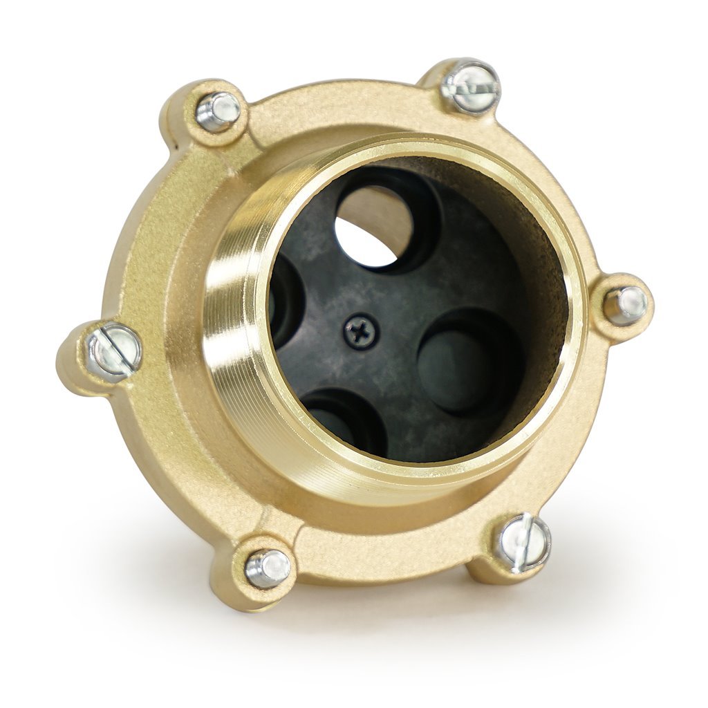 DLFC20-00, Fleck 2 Brass DLFC 4 Button, No Buttons, 60711-01