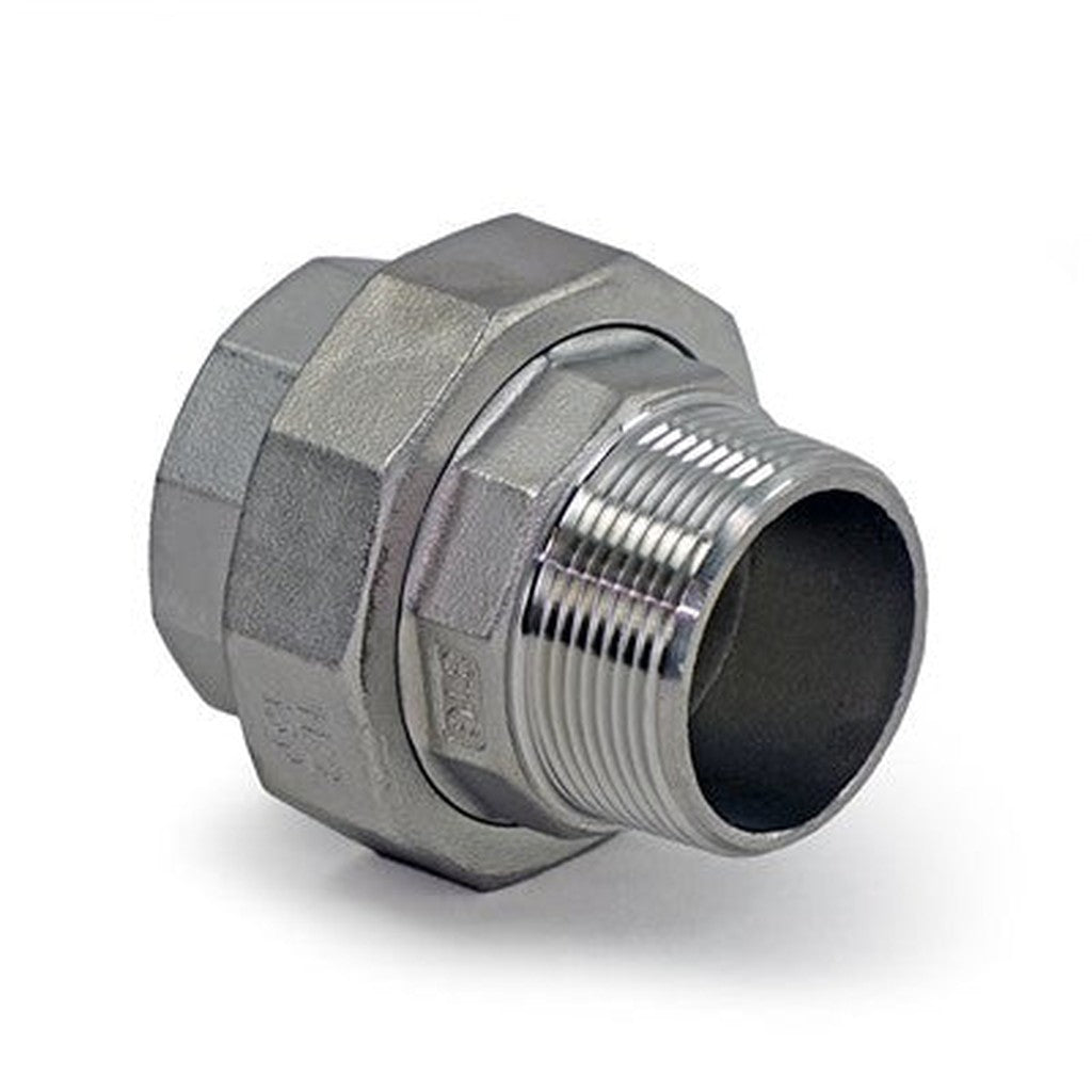 Fleck 1.5" SS Meter Union, M x F