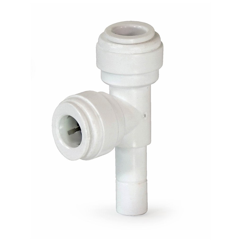 HDF03SRT, Hydrofit 3/8" Tube x Tube x Stem Run Tee, HDF-SRT0606