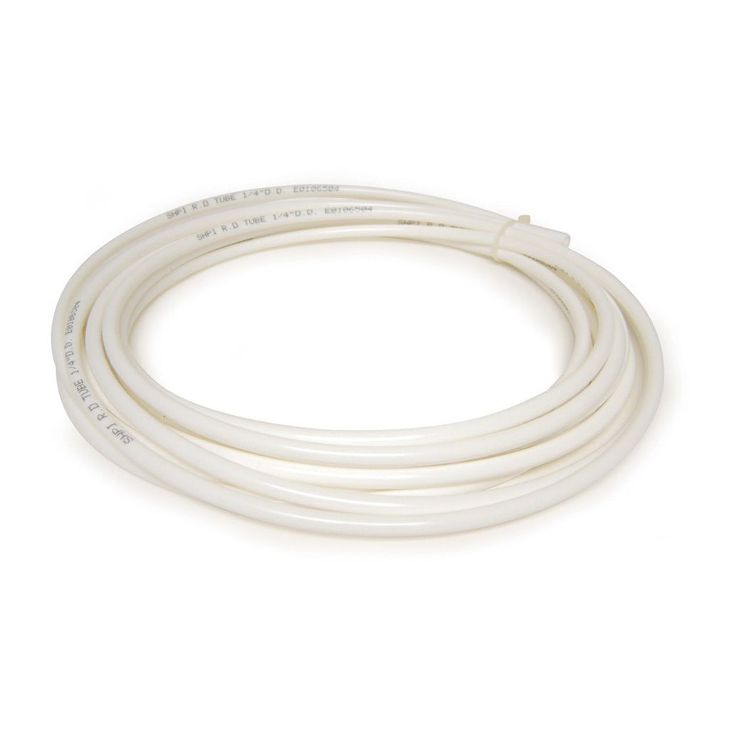 PT02-WHITE, 1/4 Poly Tube-White, PE-08-BI-DF-W