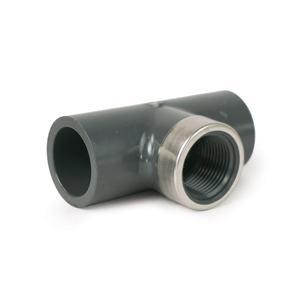 Durable PVC Tee 3/4" Female Branch for Reliable Water Treatment Systems