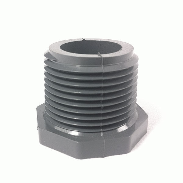 PVC Schedule 80 plug with 1-inch MIPT threaded connection — PVC10TP-80, PVC Plug, 1 Mipt Schedule 80, 850-010S