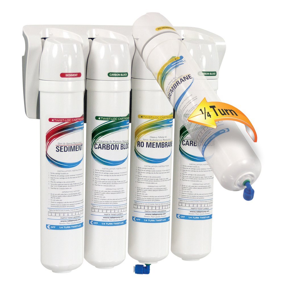 TWIST-LOC-RO-75, Quick Twist & Loc 75 gpd RO System, M9HR-4ASN-NE-00