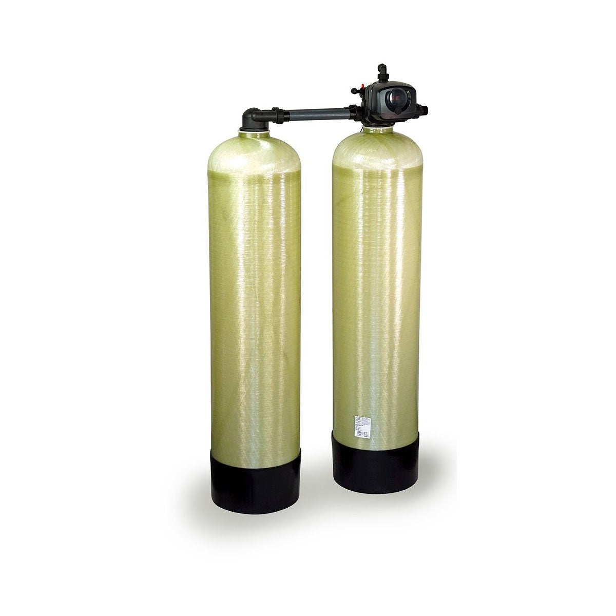 WSP 120,000 Grain Twin-Tank Water Softener - Meter