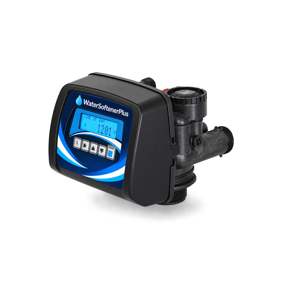 NWS Backwash-Only Filter Control Valve — complete product with WSP control face on white background