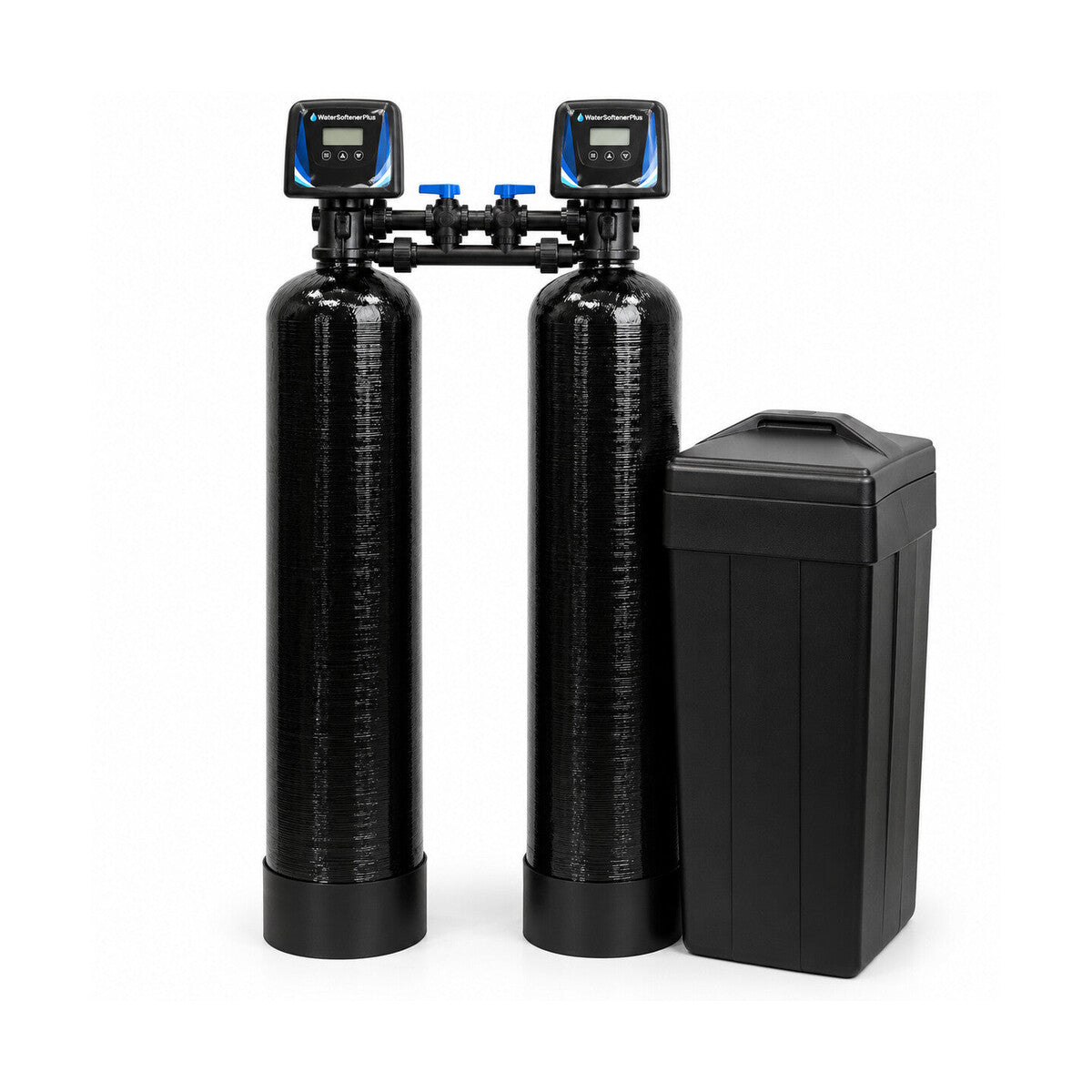 WSP Twin-Tank Water Softener - Hard — complete product with WSP control face on white background
