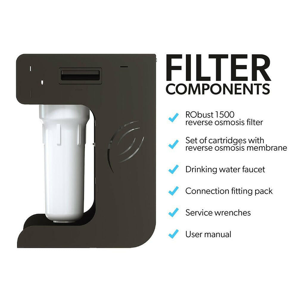 Ecosoft RObust 1500 Reverse Osmosis Filter Water Softener Plus