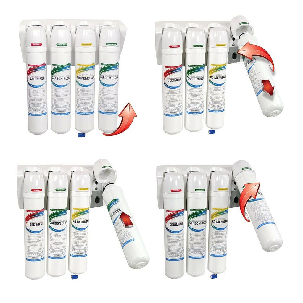 Alkaline Four Stage Reverse Osmosis Drinking Water System Water Softener Plus