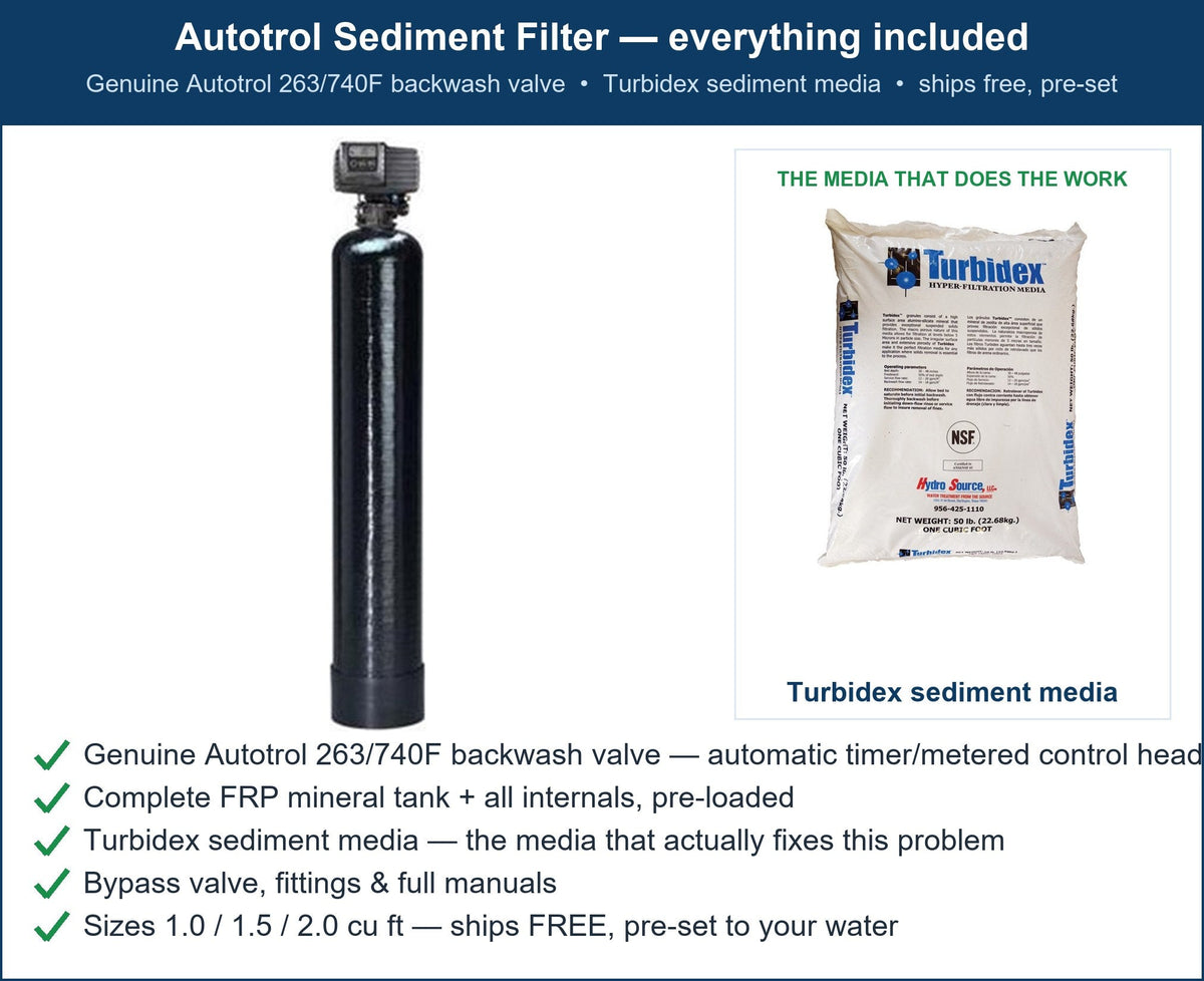 Autotrol Cloudy, Sandy Water Filter