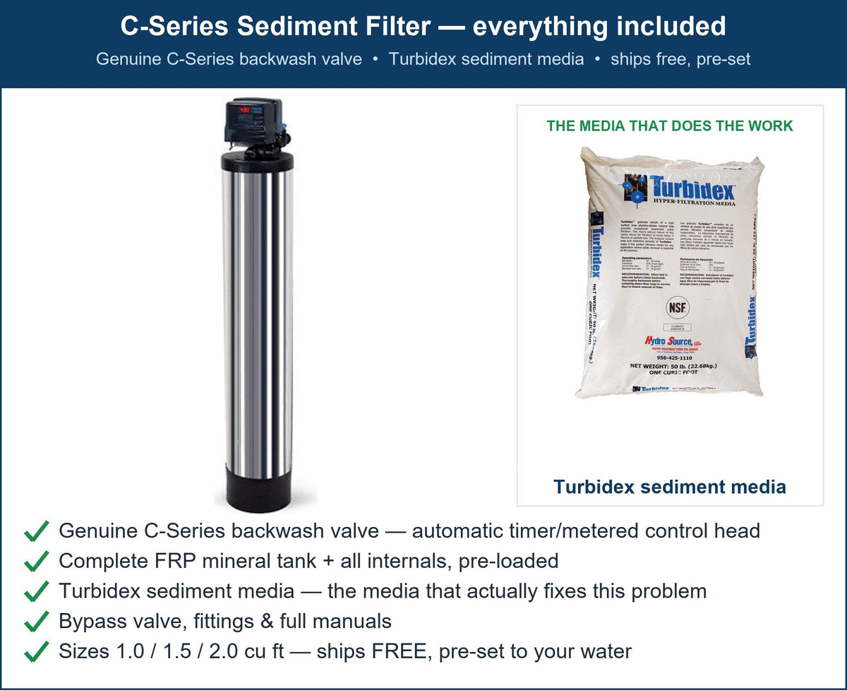C-Series Cloudy, Sandy Water Filter