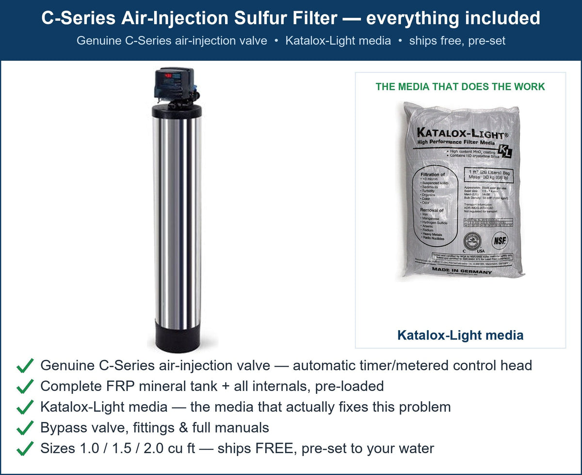 C-Series Rotten-Egg Sulfur Smell Filter