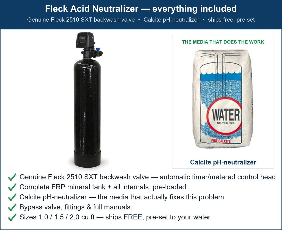 Fleck Acidic / Low-pH Water Filter