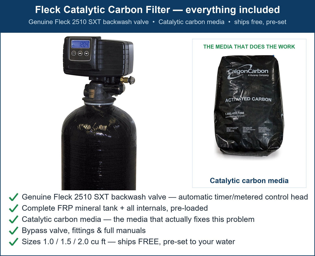 Fleck Chlorine Taste & Smell Filter