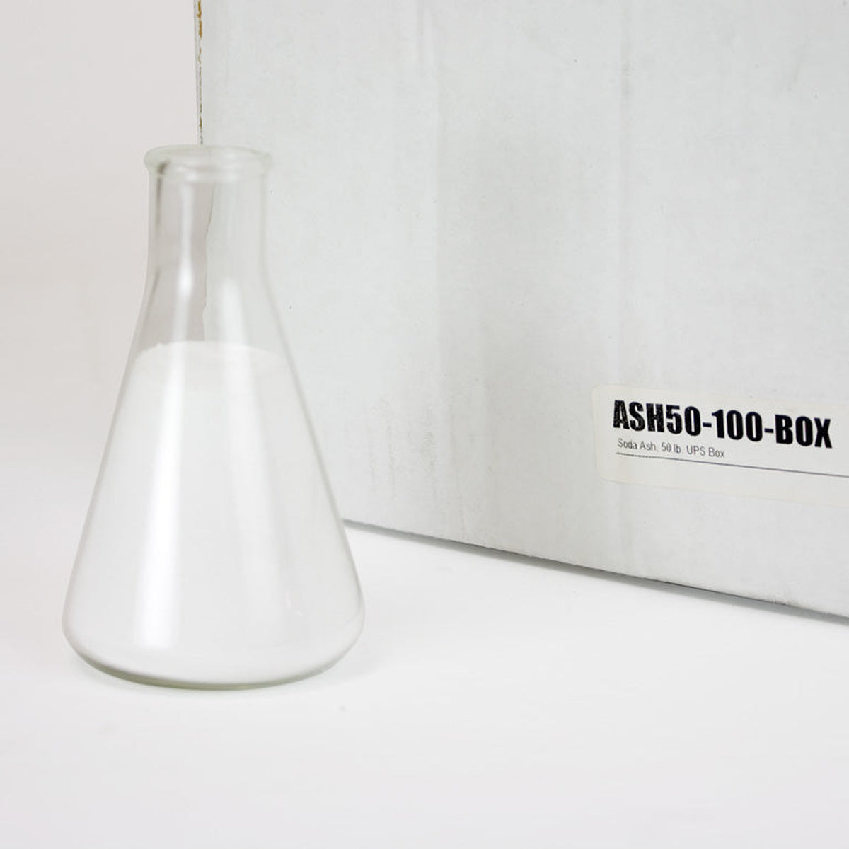 50 lb Soda Ash in UPS Box for Water Treatment — ASH50-100-BOX, =Soda Ash, 50 lb. UPS Box,