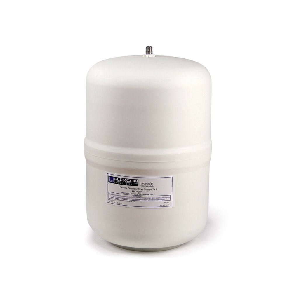 3.2 Gallon White Residential RO Storage Tank — FRO-122P, Flexcon RO Tank, 3.2 Gallon, White, C2000FP