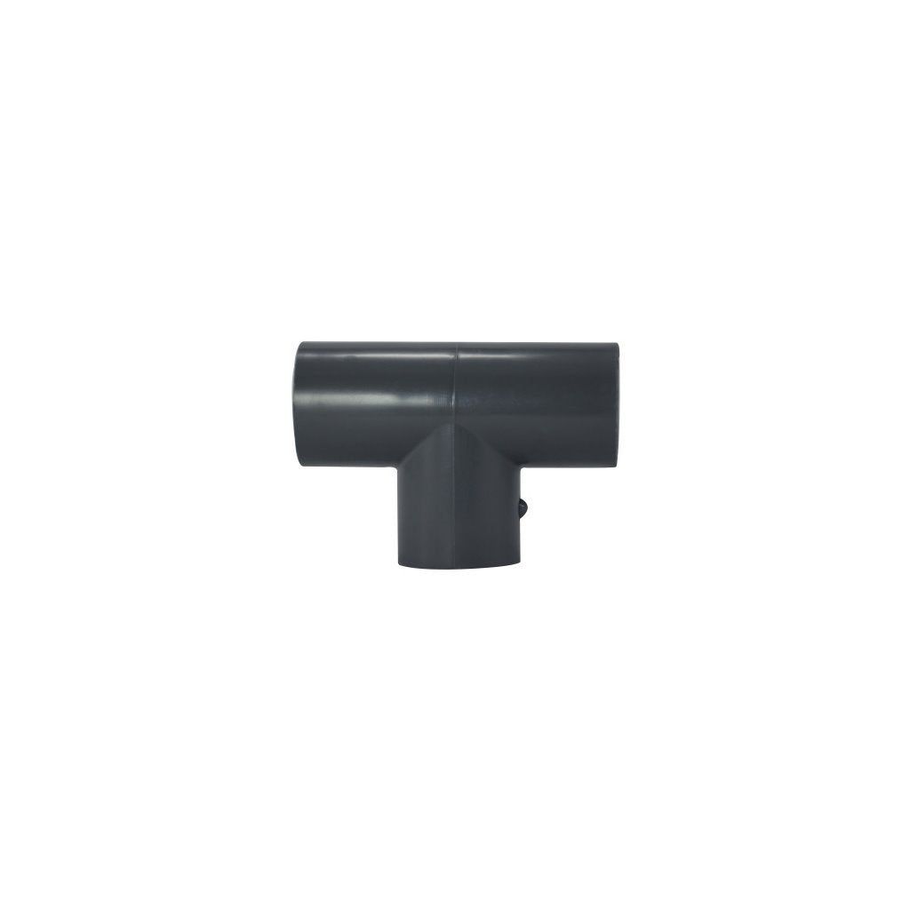 1 inch Schedule 80 PVC Tee fitting with socket connections — PVC10T-80S, 1" PVC SxSxS Tee, Sch 80, 3801S010