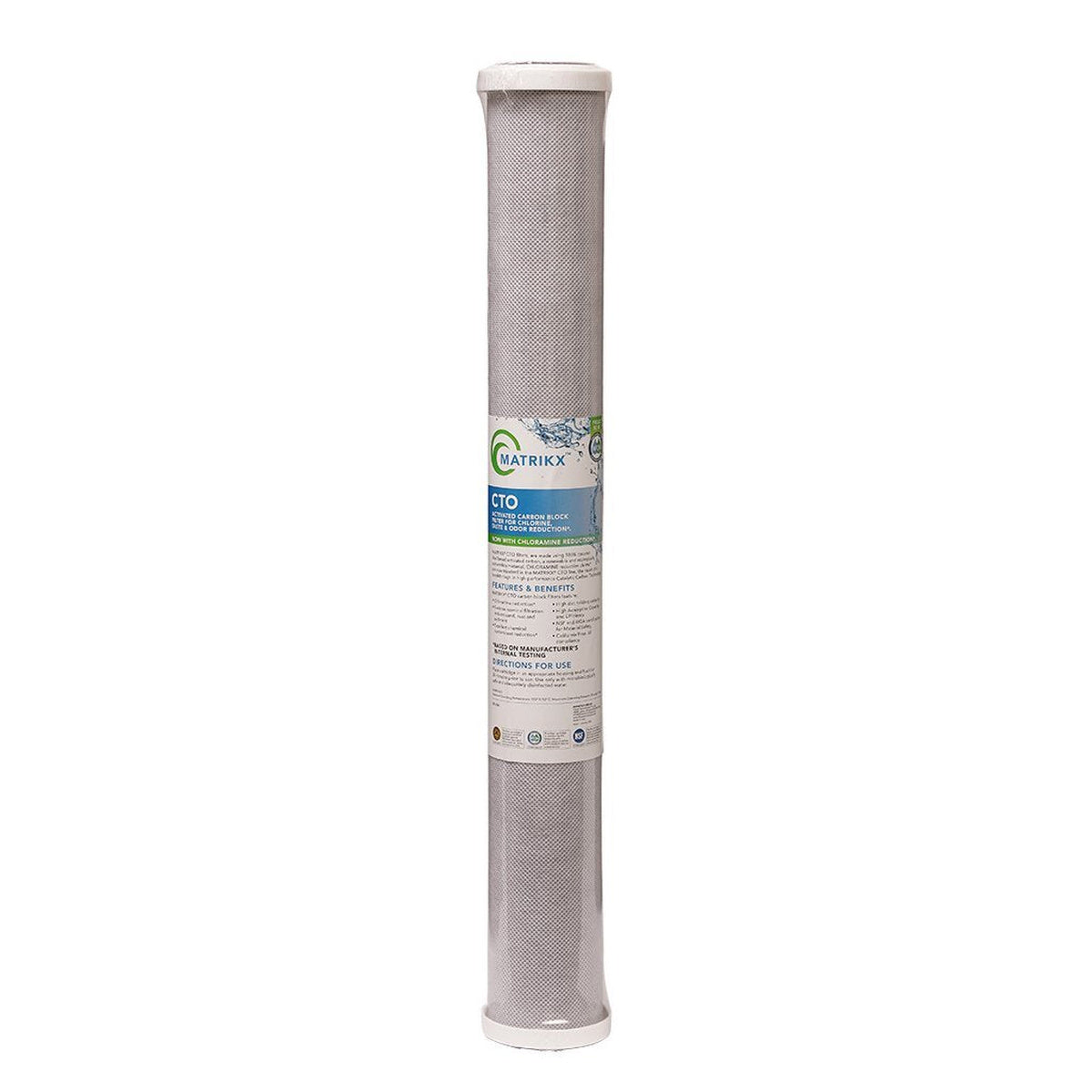 Efficient Water Filtration with the MATRIKX� CTO Filter Cartridge for Cleaner, Safer Water