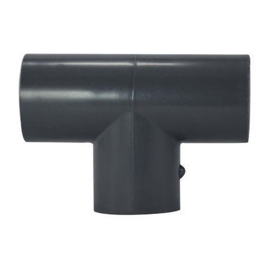 1 inch Schedule 80 PVC Tee fitting with socket connections — PVC10T-80S, 1" PVC SxSxS Tee, Sch 80, 3801S010