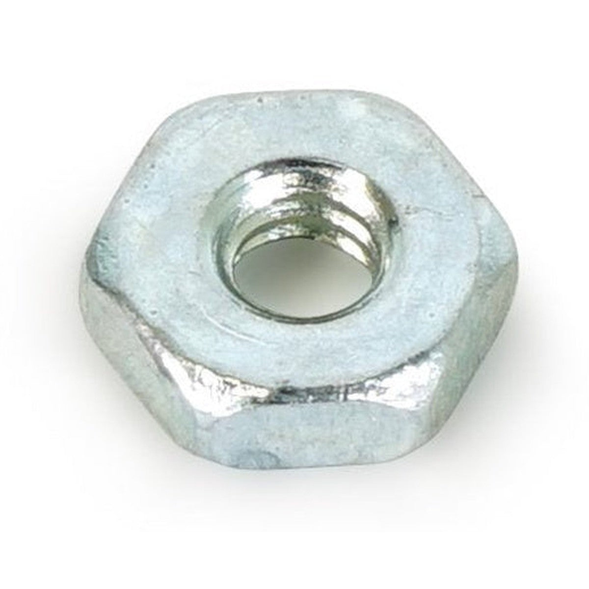 Stainless steel hex nut, size 6-32 — NUT-6X32, Hex Nut SS 6-32 Larger Pattern, HN100006CXXX
