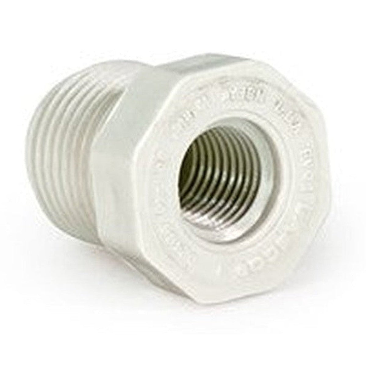 PVC Bushing, 1/2 Mipt x 1/4 Fipt