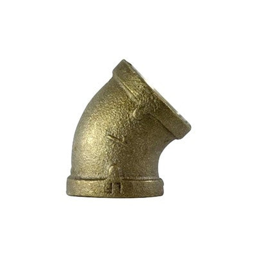 Brass Elbow, 1/4" 45, Lead Free