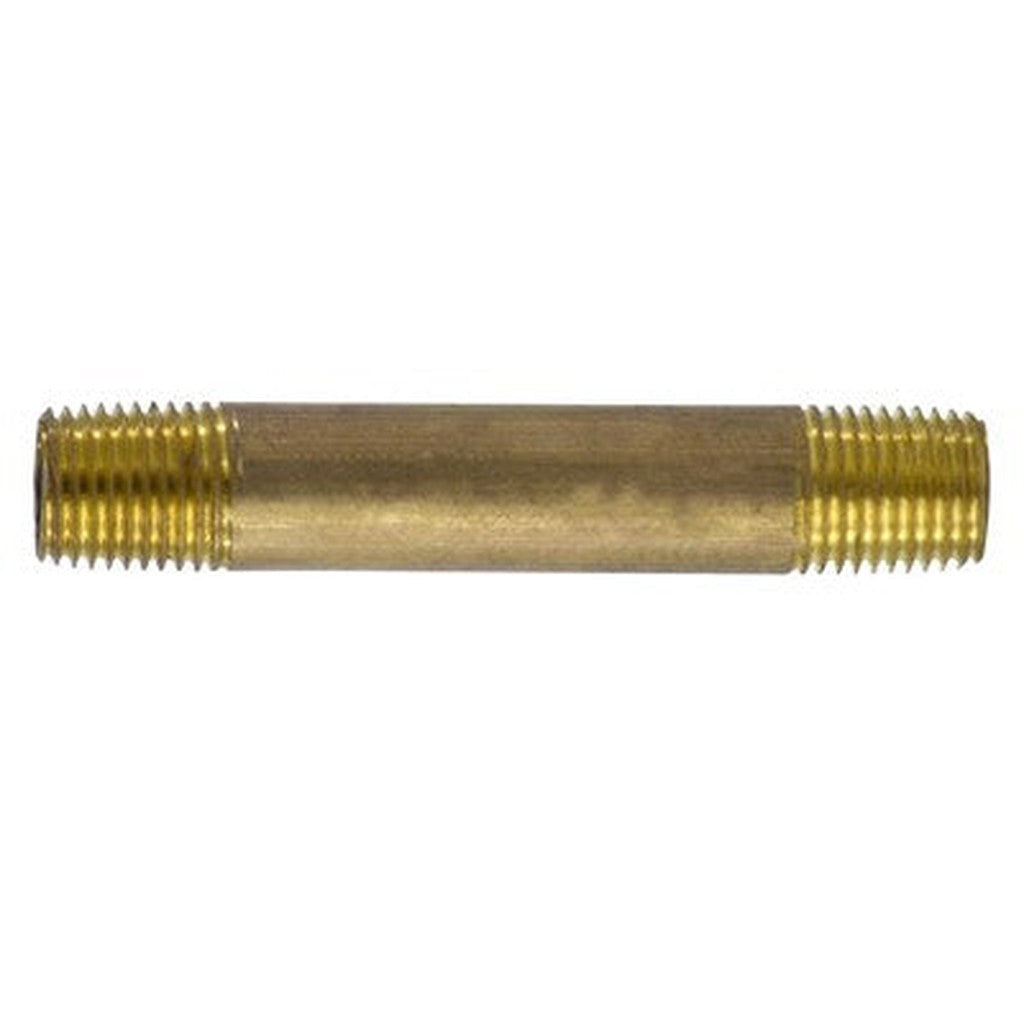 Brass Nipple, 1/4" x 6"