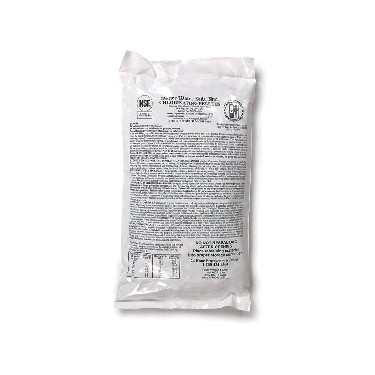 Effective Water Treatment with BWC-2.2 Better Water Chlorine 1g Pellet for Cleaner, Safer Water Systems