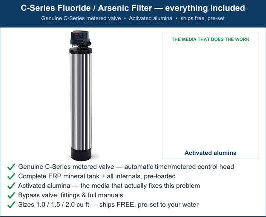 Home Fluoride Water Filter System - Whole House