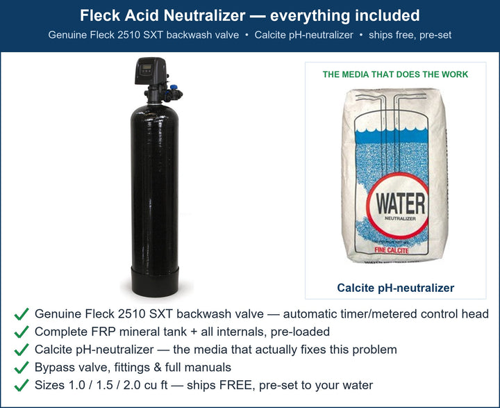Fleck Acidic / Low-pH Water Filter
