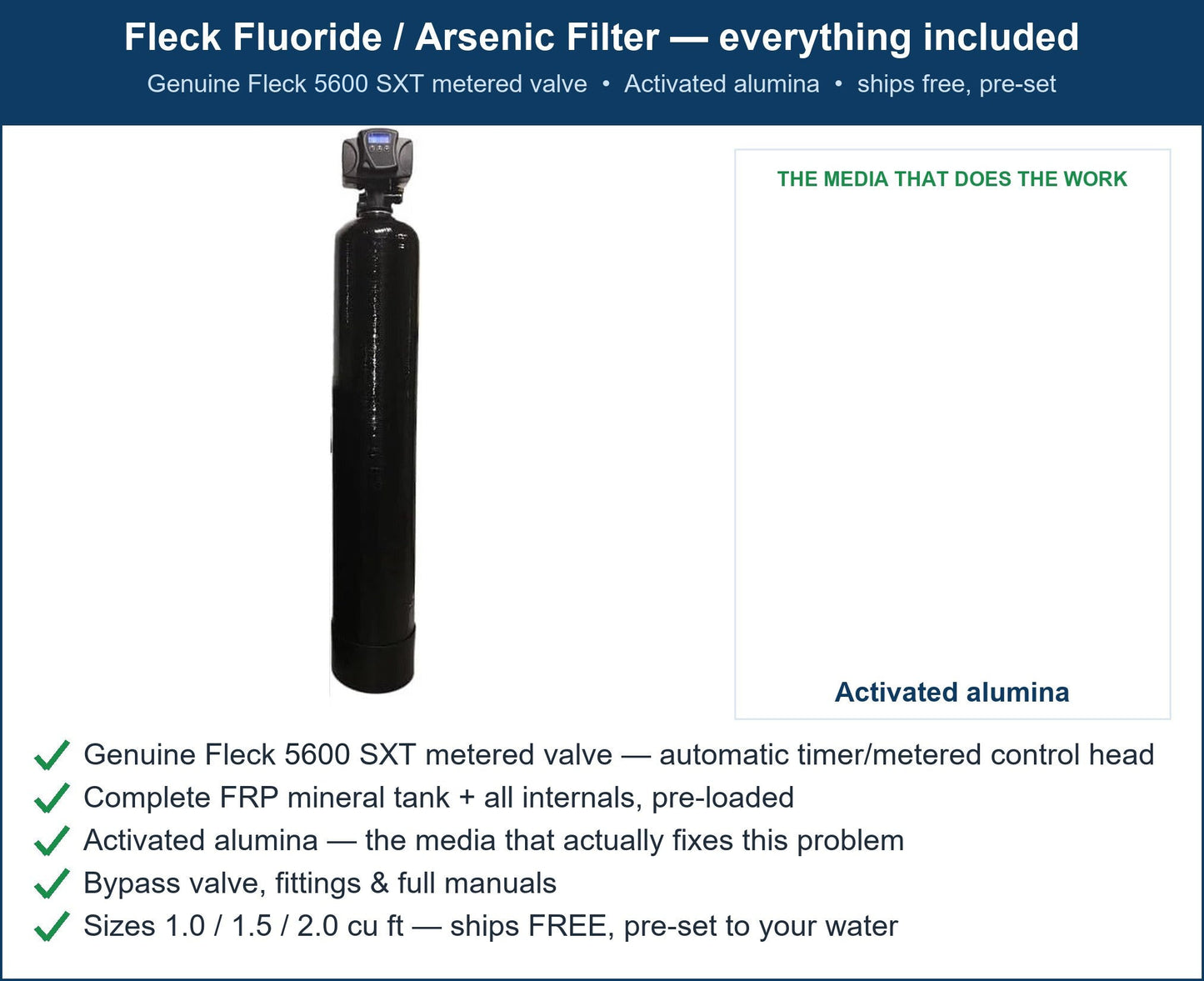 Fleck Fluoride Filter