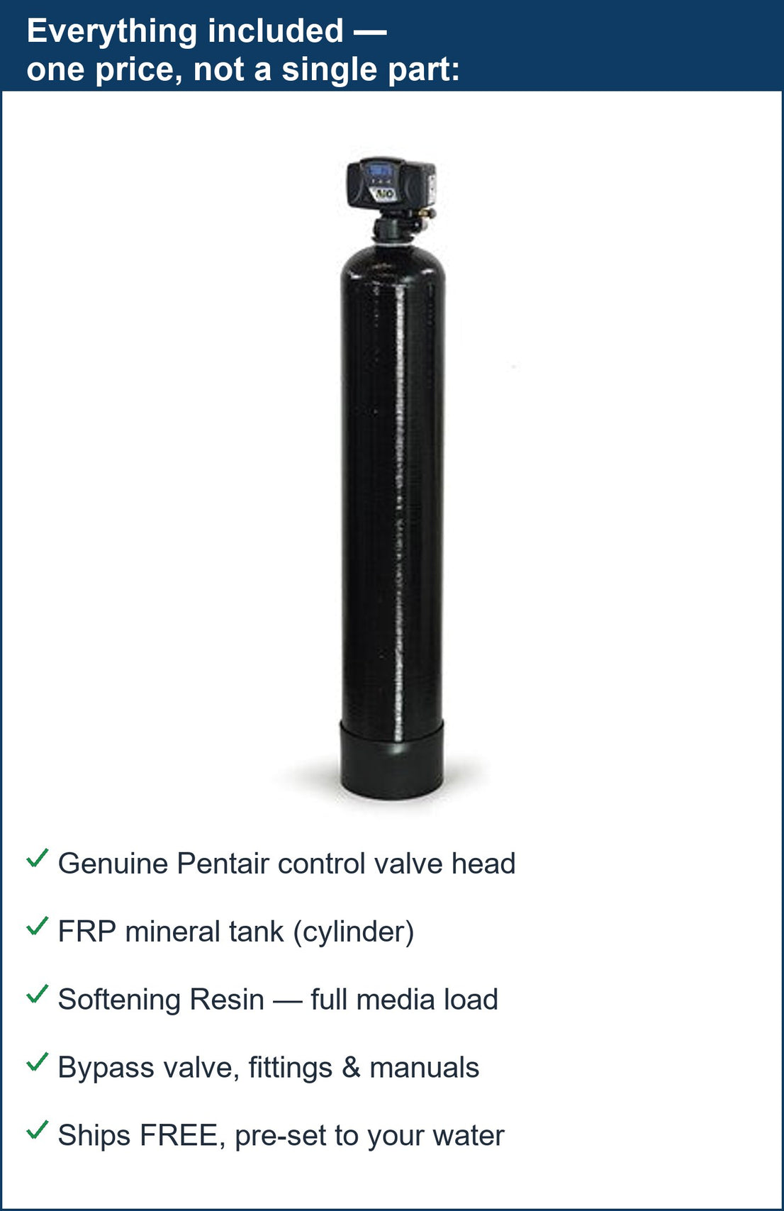 Pentair City Hard Water + Iron System
