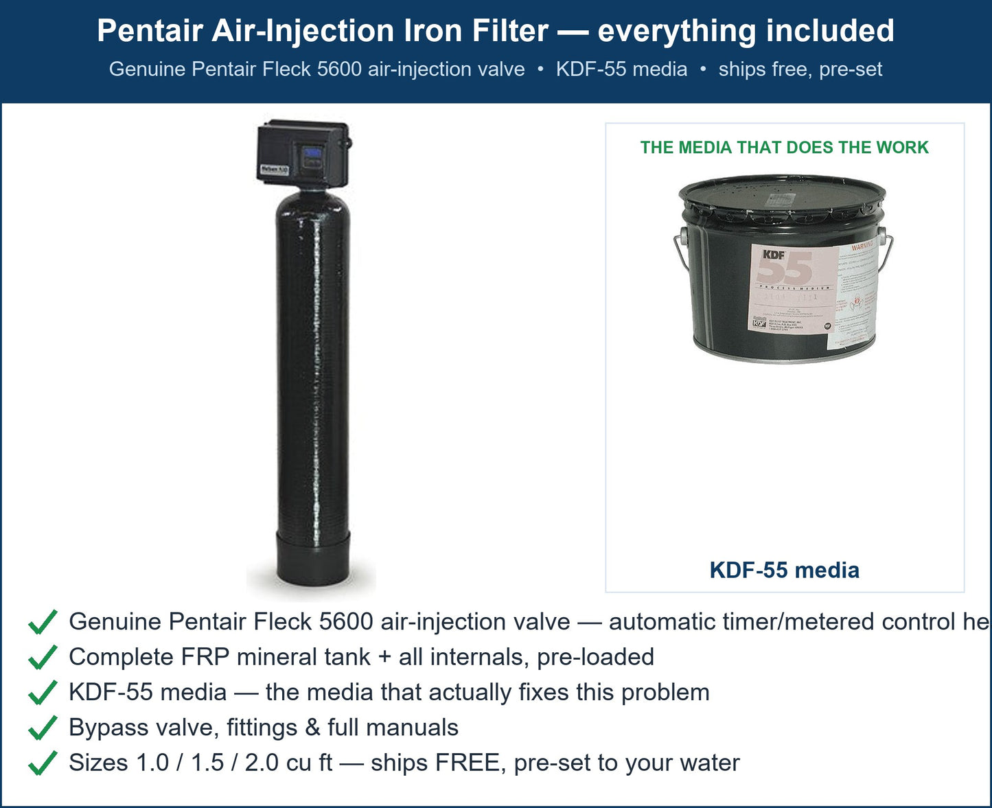 Pentair Heavy Metals Filter
