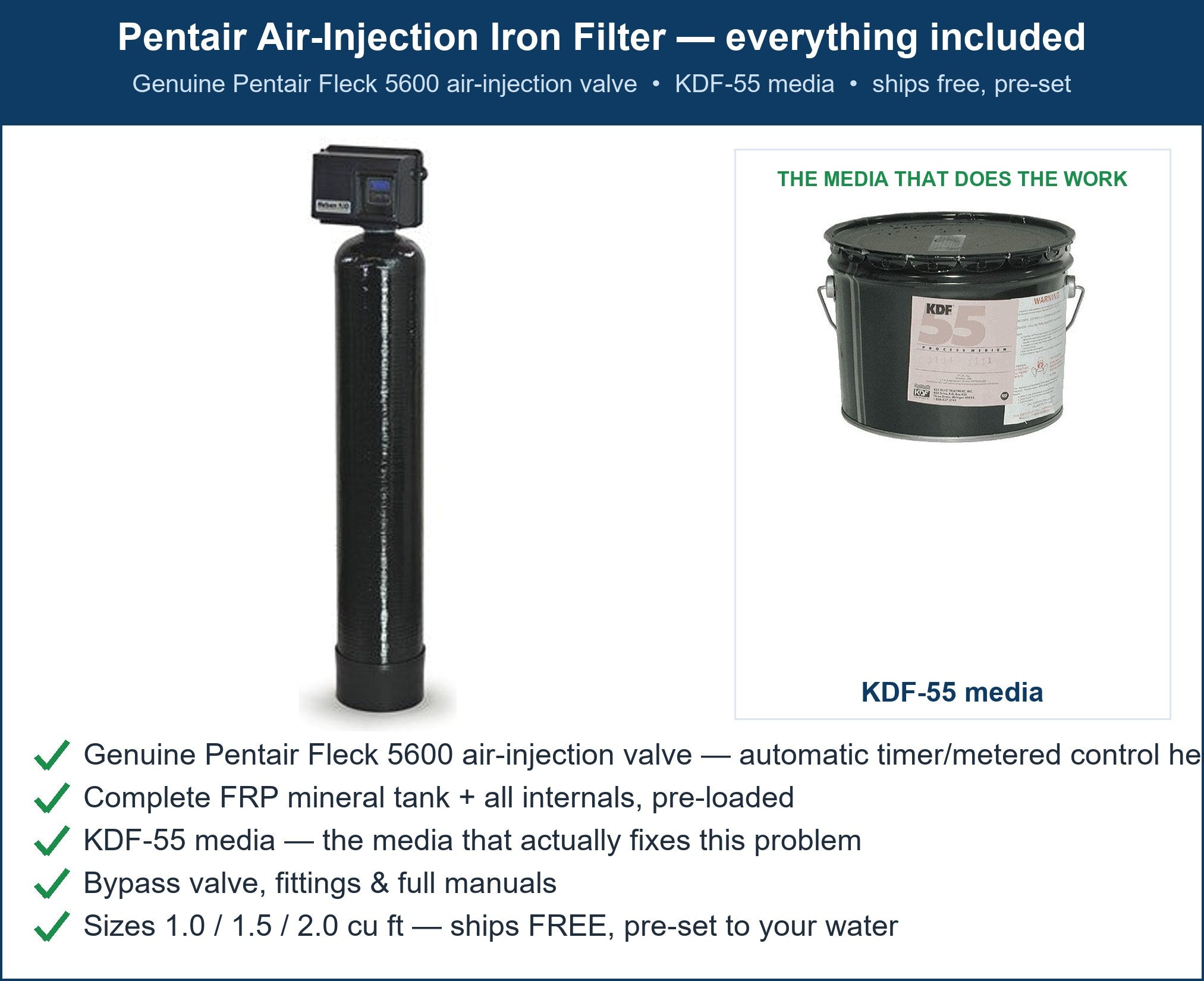 Pentair Heavy Metals Filter