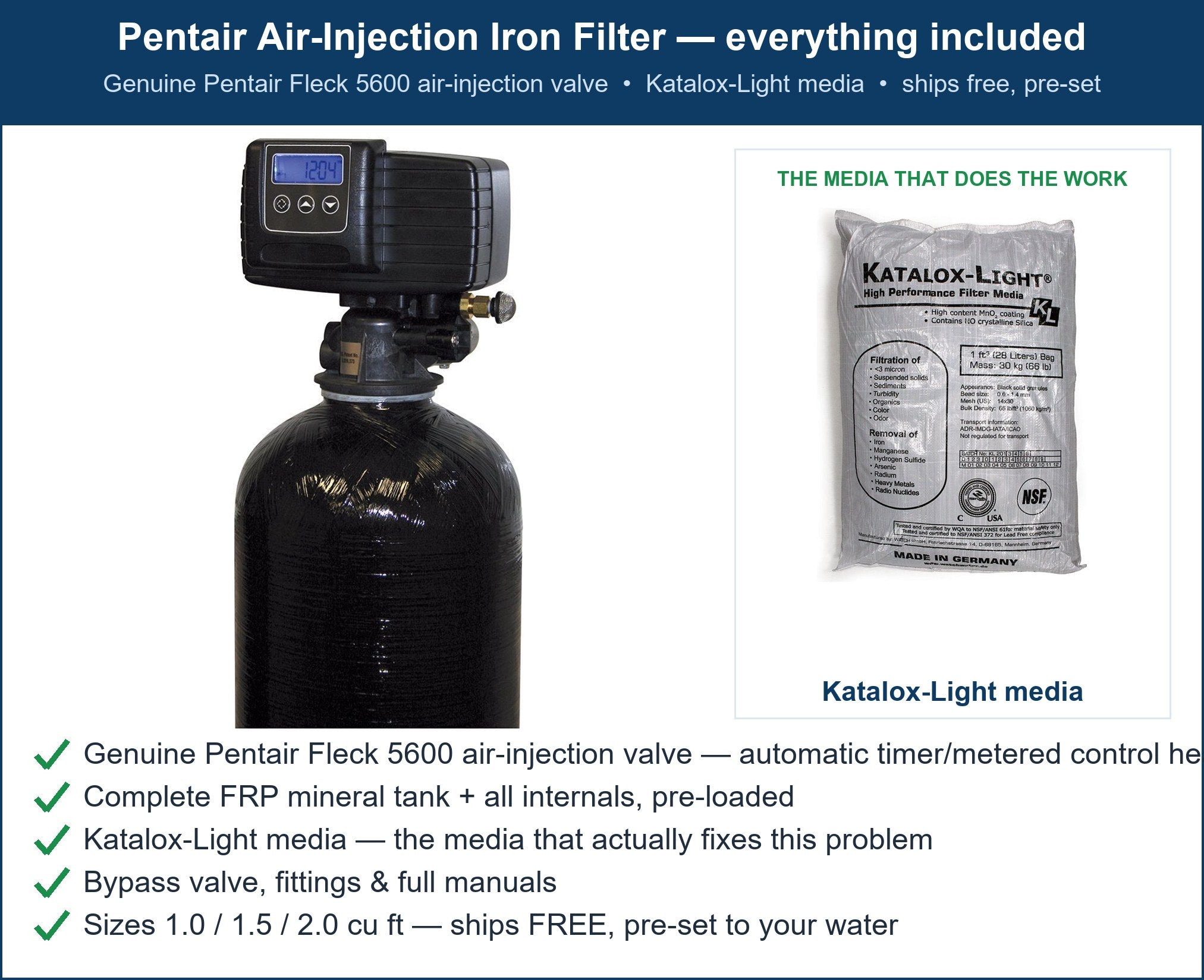 Pentair Metallic-Tasting Water Filter