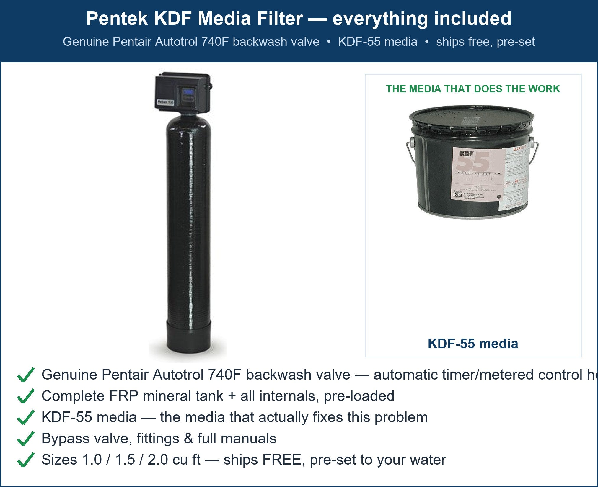 Pentek Bacteria & Coliform (Well) Filter
