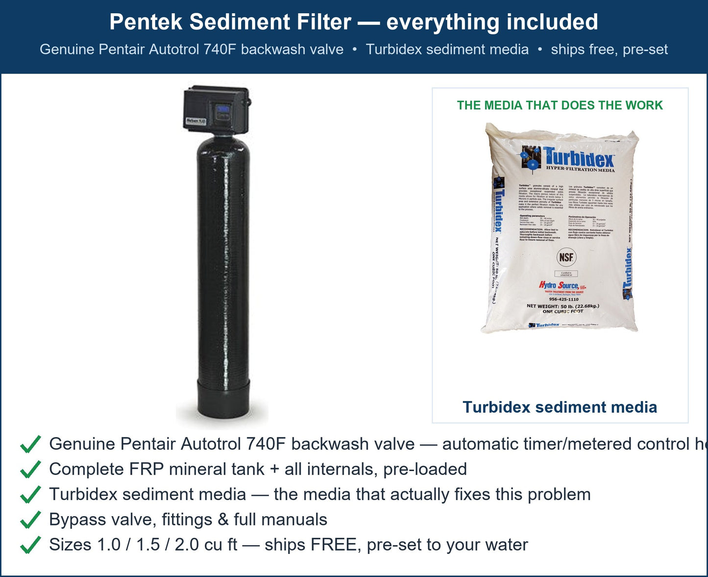 Pentek Sediment From the Well Pump Filter