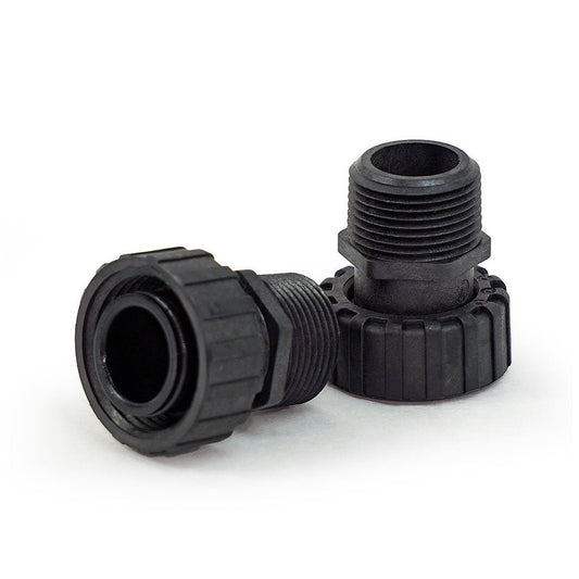 Durable 1" MIPT Straight Connector Set - Ensure Leak-Free Water System Connections